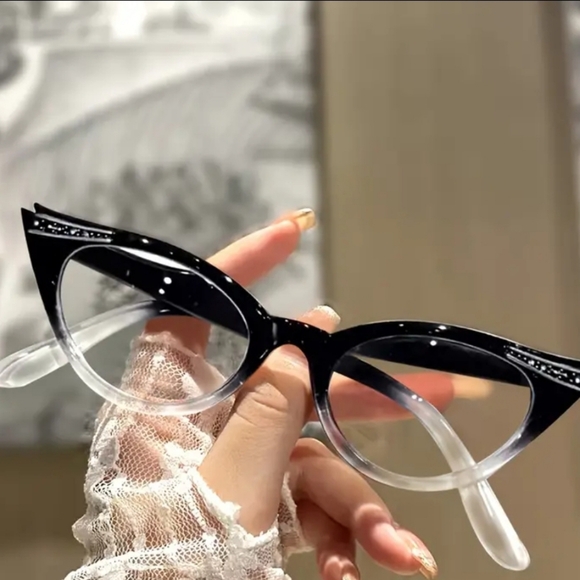 Cat Eye Reading Glasses Retro Presbyopic Glasses Gradient Readers For Women+3.5 - Picture 12 of 17